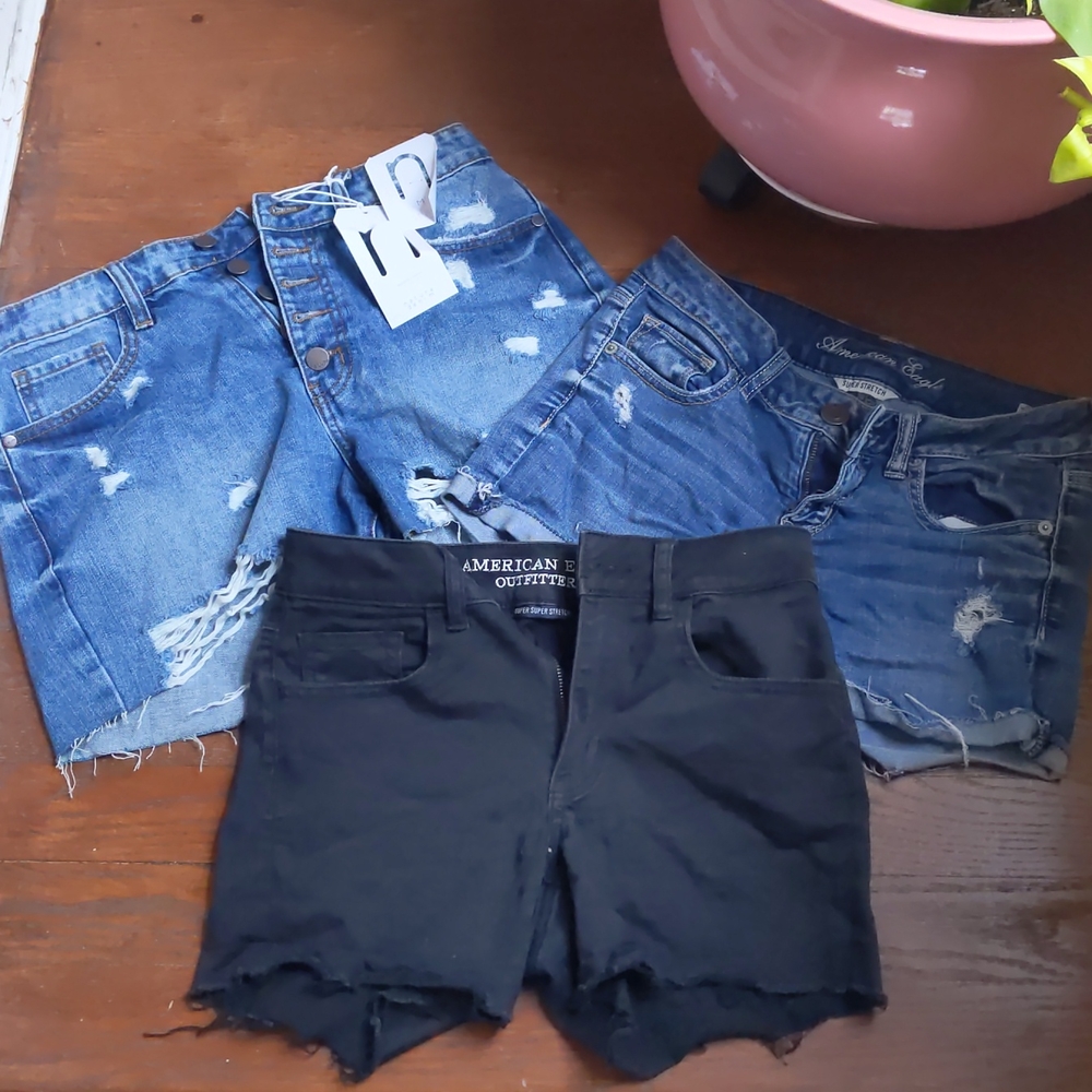 Denim shorts
